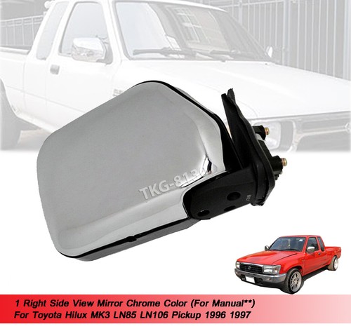 Manual side view mirror - rh,