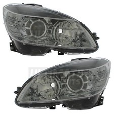 Mercedes C Class Headlights W204 Saloon 2007-2011 Headlamps 1 Pair Left & Right