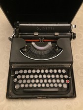 olivetti studio 42 typewriter old for parts 1940s not working 