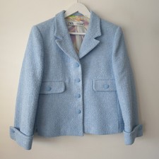 Zara Blue Textured Boucle