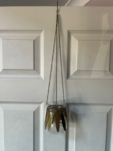 Vintage hanging clear glass - hanging,
