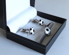Football Tie Clip & Cufflink