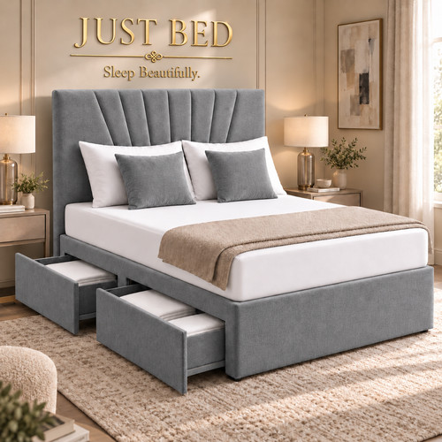 Plush divan storage - storage, bed