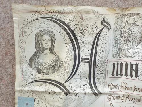 1712 nice latin queen anne - 1712,