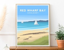Red Wharf Bay Art Print