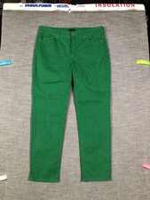 NYDJ Jeans Womens 10 Green Mid