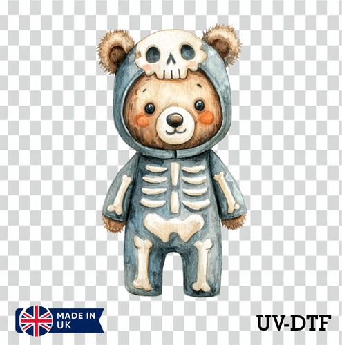 Teddy bear skeleton costume - bear, uv