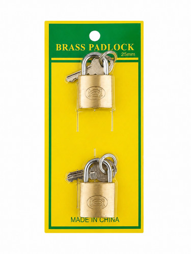 Brass padlock small durable - brass,