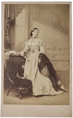 Cdv fine lady crinoline - cdv,