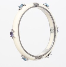 Cristina Sabatini Fluer De Lis Bangle Ivory Women W1004