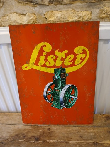 Lister engines tin advertising - lister,