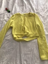 Zara Ladies Yellow Jumper Small