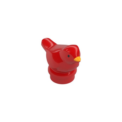 Lego red bird - red, dove
