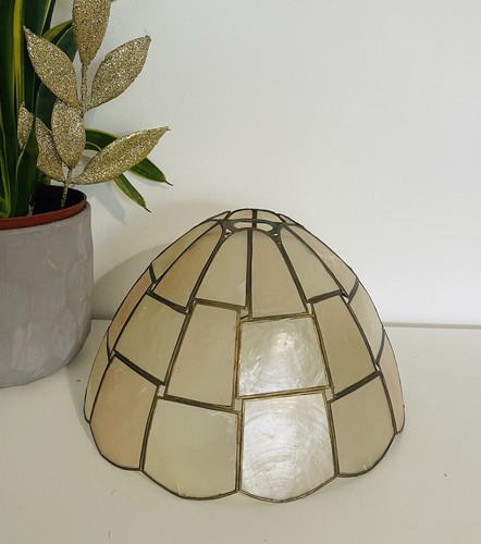 Vintage capiz shell lampshade - vintage,