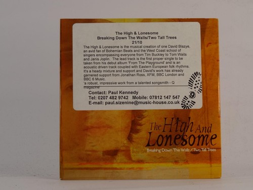 The high lonesome breaking - high,