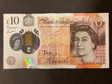 A TEN POUND POLYMER NOTE AA36 165104 CIRCULATED