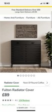 Radiator Cover Black With Two