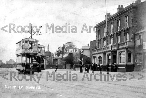 Bck church road - church, tram