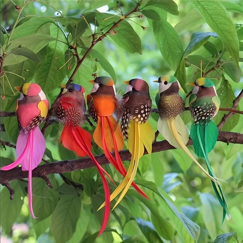6pcs artificial colourful - 6pcs,