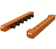 2 PIECE OAK WOOD POOL SNOOKER CUES CUE RACK HOLDER HOLDS 4, 6 or 8 CUES