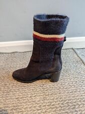 Tommy Hilfiger sock boots size 7 worn once Navy winter boot size 7 Party heels 7