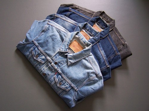 Levis 70503 denim trucker - denim,
