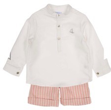 Foque boys linen short and shirt set age 3 (36 Months)  - Wedding RRP £69.99