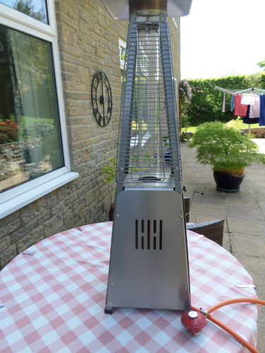 Pyramid table top patio heater