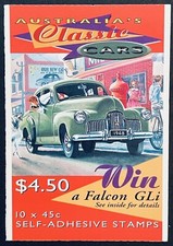 AUSTRALIA CLASSIC CARS STAMPS