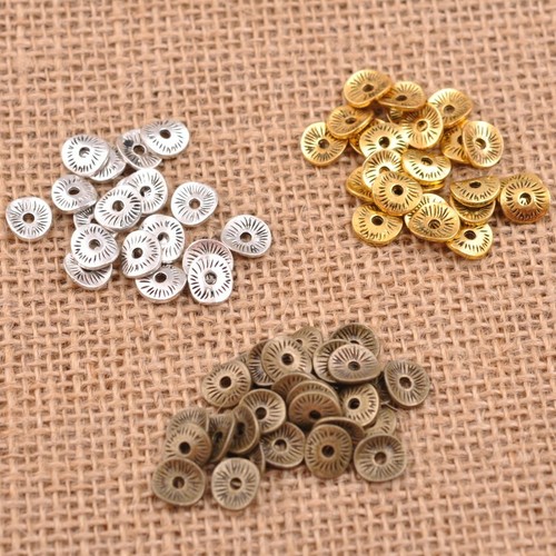 100pcs tibetan silver wavy - 100pcs,