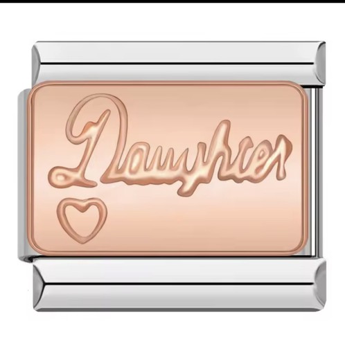 Rose enamel daughter silver - daughter,