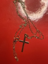  9ct Solid Gold Cross and 9ct