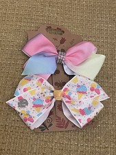 Two Jojo Siwa Bow Clips Hair Accessories Various Colours