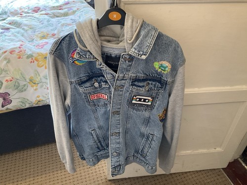 Men denim jacket with - jacket,