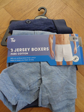TU 2 pairs Mens boxers blue