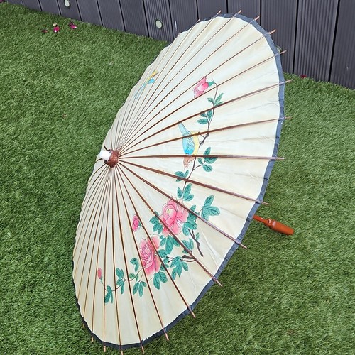Vintage asian paper parasol - asian,