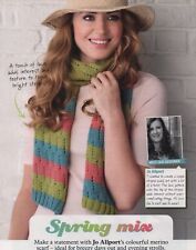 SPRING MIX SCARF - Knitting Patterns- ROOSTER ALMERINO ARAN