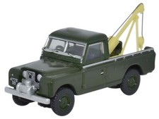 Oxford Diecast 76LAN2009 Land Rover Series II Tow Truck Bronze Green