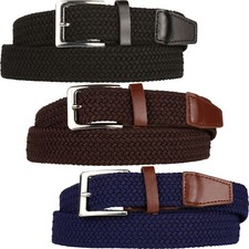 Mens Stretchy Belts Woven