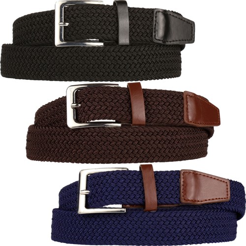 Mens stretchy belts woven - mens,