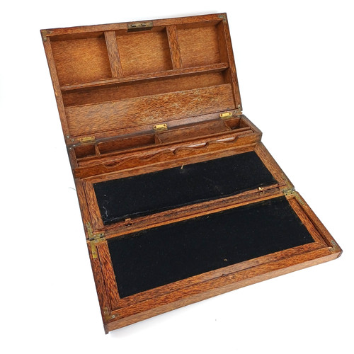 Antique wooden campaign box - wooden,