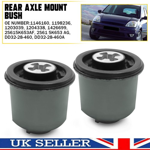 Rear axle beam mounting - 2x,