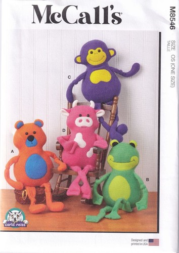 Mccalls 8546 plush animals - mccalls,