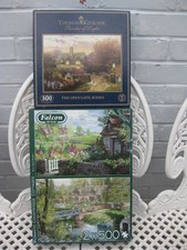 3x 500pc JIGSAW PUZZLES