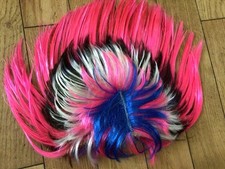 Unisex Mohican Colourful Halloween Wig One Size New