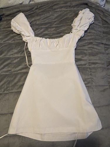 Zara white dress puff - dress,,