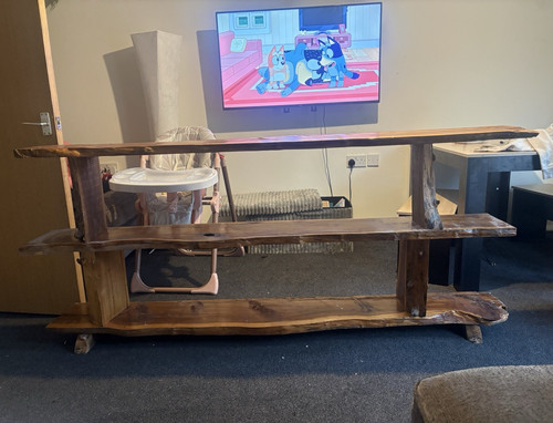 Yew live edge unit