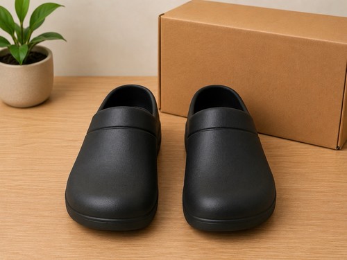 Black mule clogs - black, uk