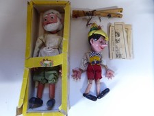 A Pair Pelham Puppets Pinocchio & Gepetto SL8 Boxed with Instructions