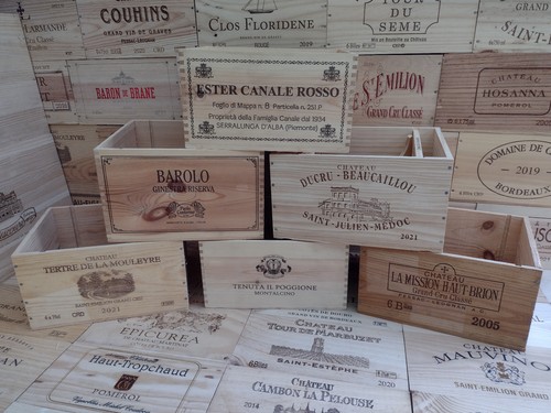 Wooden wine box crate 6 - wine,